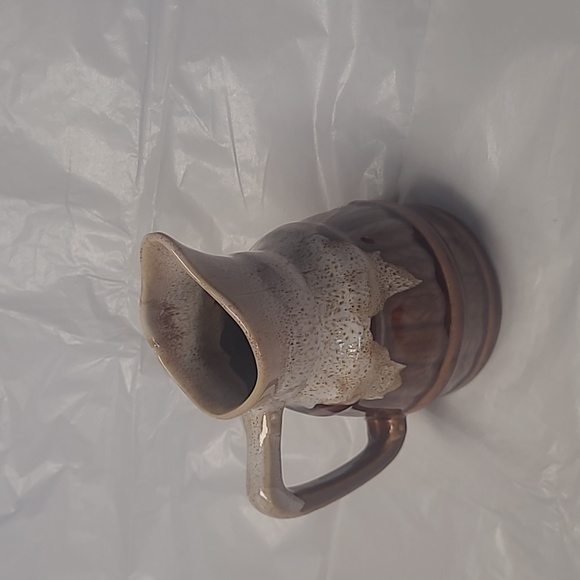 L6: Vintage Revol France Drip Glaze Barrel Cream Milk Pitcher Approx 10 … - Picture 4 of 7